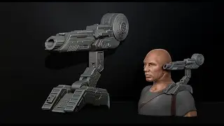 Predator Shoulder Cannon plasma Two Size File STL &ndash; OBJ for 3D Printing