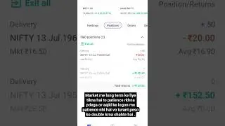 Trading F&O Call option buying CE |            #business #motivation #trading #growmoretrees