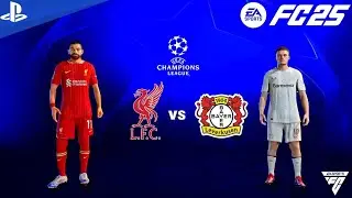 FC 25 - Liverpool Vs Leverkusen - UEFA Champions League Fase de Liga-[ PS5 Gameplay 4K Español LAT ]