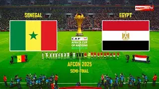 SENEGAL vs EGYPT Semi-Final | Africa Cup of Nations 2025 AFCON Match | eFootball Simulation Pes