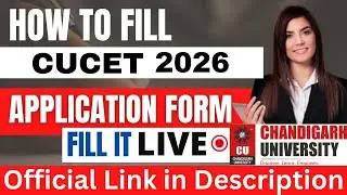 How to Fill CUCET Application 2026 | CU Admission Process 2026 | How to Apply For CUCET 2026 #CUCET