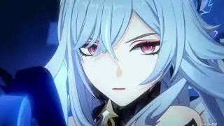 Skirk fights Skofnungr - animated cutscene - Patch 5.7