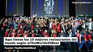 Los 10 mejores restaurantes del mundo seg&uacute;n The World's 50 Best Restaurants