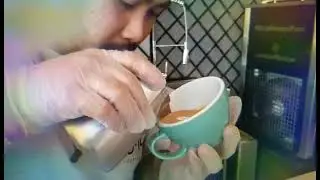 Rose 🌹💐 Latte Art Basic Pouring