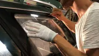 Verwerking raamtintfolie