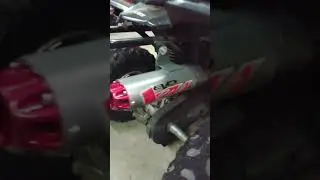 09 Suzuki Quadsport 90, LT-Z90, ltz90, полная выхлопная система Big Gun Mini.