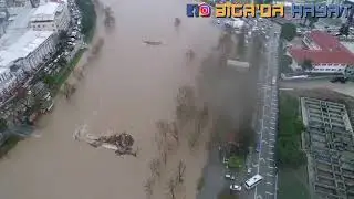 Biga'da Yaşanan Sel Felaketi Drone &Ccedil;ekimi