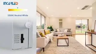 INCARLED Ultra-Thin LED Recessed Lighting-5 Color (2700K/3000K/3500K/4000K/5000K) Selectable