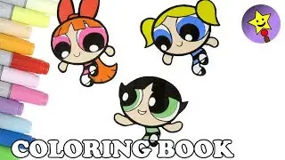 Powerpuff Girls Coloring Book Bubbles Blossom Buttercup Coloring Page
