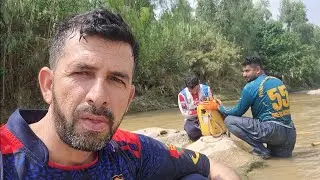 Wow catching china fish in flood water by unique  technique // catching china fish in Pakstan 