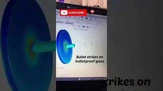 Bullet strikes on a bulletproof glass | COMSOL simulation