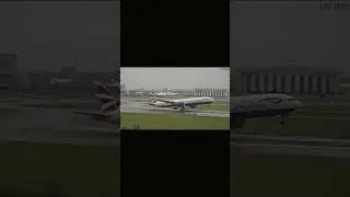 GO ARROUND  BA flight at heathrow #shorts  #shortsviral