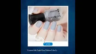 Cement Ash/Light Grey Fashion Color Long Lasting Quick Dry Matte Nail Lacquer