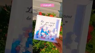 Photo frame with a quote🌠✨️ #shorts #photoframe #quotes #diy #ideas #gift #roomdecor#papercraft