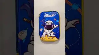 Amazing space theme pencil case with fancy stationery #schoolsupplies #stationery #pencilbox #shorts