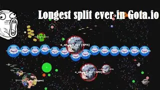 LONGEST SPLIT EVER IN GOTA.IO - HOW TO DO IT?