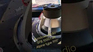 Sundown Audio SFB 1000.1 on Alpine type R15