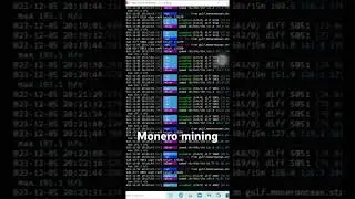 Monero mining #blowup #crypto #subscribe #entertainment #linux #monero