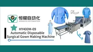 Automatic disposable surgical gown making machine|How to make a surgical gown
