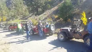 First stop on the 2018 Colorado Flat Fender Club Fall Colors Tour.   This is half of the gang.  The