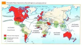 Breve rese&ntilde;a sobre los procesos migratorios durante el siglo XX