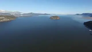 Klamath Lake and Surrounding Mountains