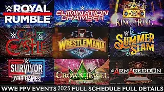 2025 All Premium Live Events Shedule | WWE All PPV 2025 Shedule (In Hindi)
