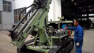 HF130Y Hydraulic DTH Drilling Rig Operation Demo