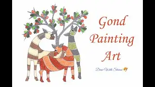 Gond Painting Art/ Tribal Painting/ Folk Art of India