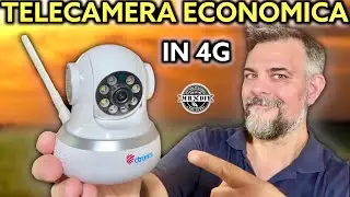 Telecamera di videosorveglianza con scheda 4G indipendente dal WI-FI. Antifurto. Ctronics 750C