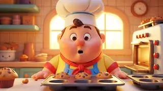 The Muffin Man Bakes Fresh Muffins for the Town 🧁🏘️ | Fun Baking Nursery Rhymes for Kids