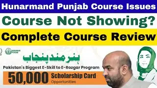 Hunarmand Punjab Course Review | LMS Portal Issues? | Solve Your issues Now | Hunarmand Punjab 2025.