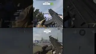 AK47 comparison warzone mobile vs pc #warzone #cod #shorts