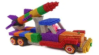 How To Make Missile Launch Truck with Magnetic Balls (ASMR Satisfying Video)