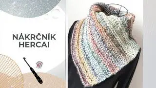 Moderní nákrčník z jednoho obdélníku 🔺 Snadné háčkování