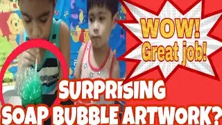 HOW TO MAKE SOAP BUBBLE ART|AMAZING BUBBLE ART RESULT|Chaz&Champ Stories