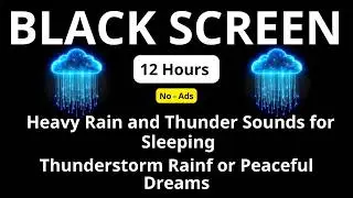 Black Screen Rain and Thunder Sounds for Sleep &ndash; Natural Thunderstorm Sounds for Deep Sleep #1