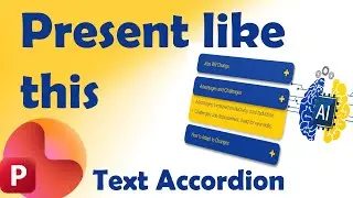 Интерактивная анимация аккордеона в PowerPoint | Советы по продвинутому дизайну