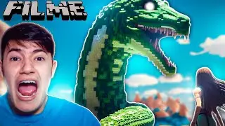 A TITANOBOA GIGANTE ENGOLIU MINHA NAMORADA! MINECRAFT O FILME!