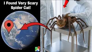 I Found Scary Spider Cat 🐈 in Real On Google Earth and Google Maps 🌎!