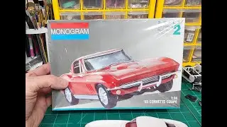 Monogram 1965 Corvette Stingray 396 #modelcars #modelcarvideos
