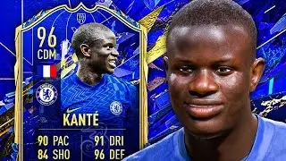 N'GOLO, N'GOLO KANTE! 🥳 96 TOTY KANTE PLAYER REVIEW! - FIFA 22 Ultimate Team