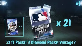 MLB 9 INNINGS 20 - 21 Team Select Packs! 3 Diamond Packs! Team Vintage?