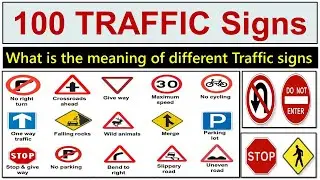 100 Traffic signs for all over the world