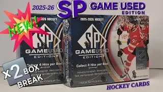 WHO DID I JUST PULL? 🆕 2025-26 SP GAME USED EDITION HOCKEY x2 BOX BREAK #upperdeck #hockeycards #nhl