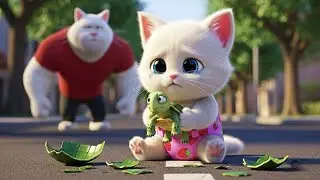 😭💔 Kitten Lost His Turtle... Dad Cat's MONSTER PLAN! 👹🐢