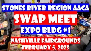 Expo Building 1 - WALKING AROUND VENDORS at STONES RIVER AACA SWAP MEET - NASHVILLE FAIRGROUNDS