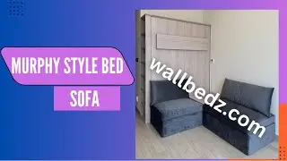 Murphy Style Bed with L-Shaped Sofa & Storage in Dubai | Space-Saving Furniture