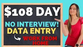 No Interview! Work When You Want To DATA ENTRY (Non-Phone) Work From Home Job | $108+ Day |No Degree
