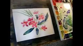 Paint Pink Wildflowers
